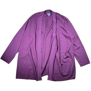 Anne Klein Malibu Open Front Cardigan Plus Size